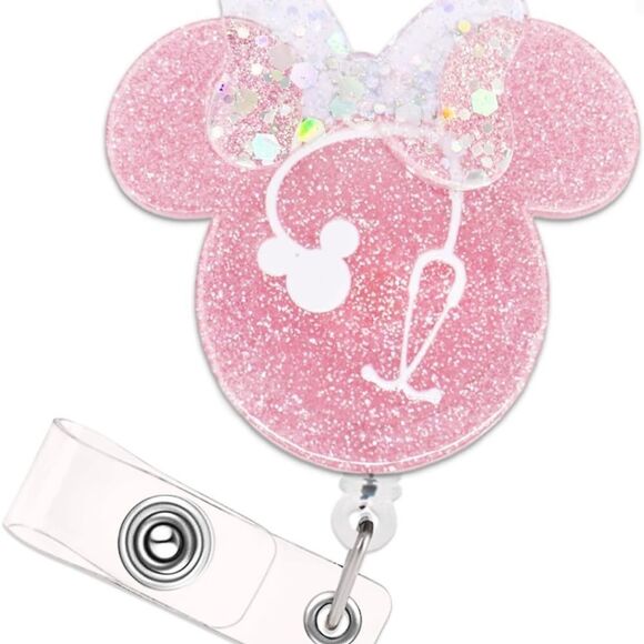 Minnie Mouse Nurse Badge Reel and Holder NWT - Picture 9 of 9